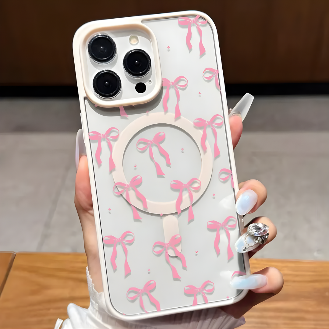 Soft Ribbon Coquette MagSafe Case - Compatible para iPhone 15