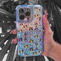 Case 360 Full Protection para iPhone | Diseño Paris Night: Torre Eiffel y Lazos Negros