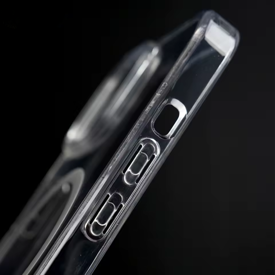 Case MagSafe Transparente iPhone - Protección Reforzada Anti-Impactos