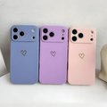Case Sweet Lavender & Rose — Corazón Metálico — Compatible para iPhone 14 Pro