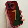 Case Legend 7 | Diseño Bicolor Granate y Verde | Compatible para iPhone 16 Pro