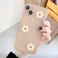 Case Floral Blossom en Color Arena | Diseño con Textura 3D