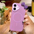 Case Violeta con Acabado Glitter y Accesorio de Lujo — Edición Shine Bright — Compatible con iPhone 17