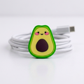 Protector de Cable de Silicona - Diseño Cute Avocado