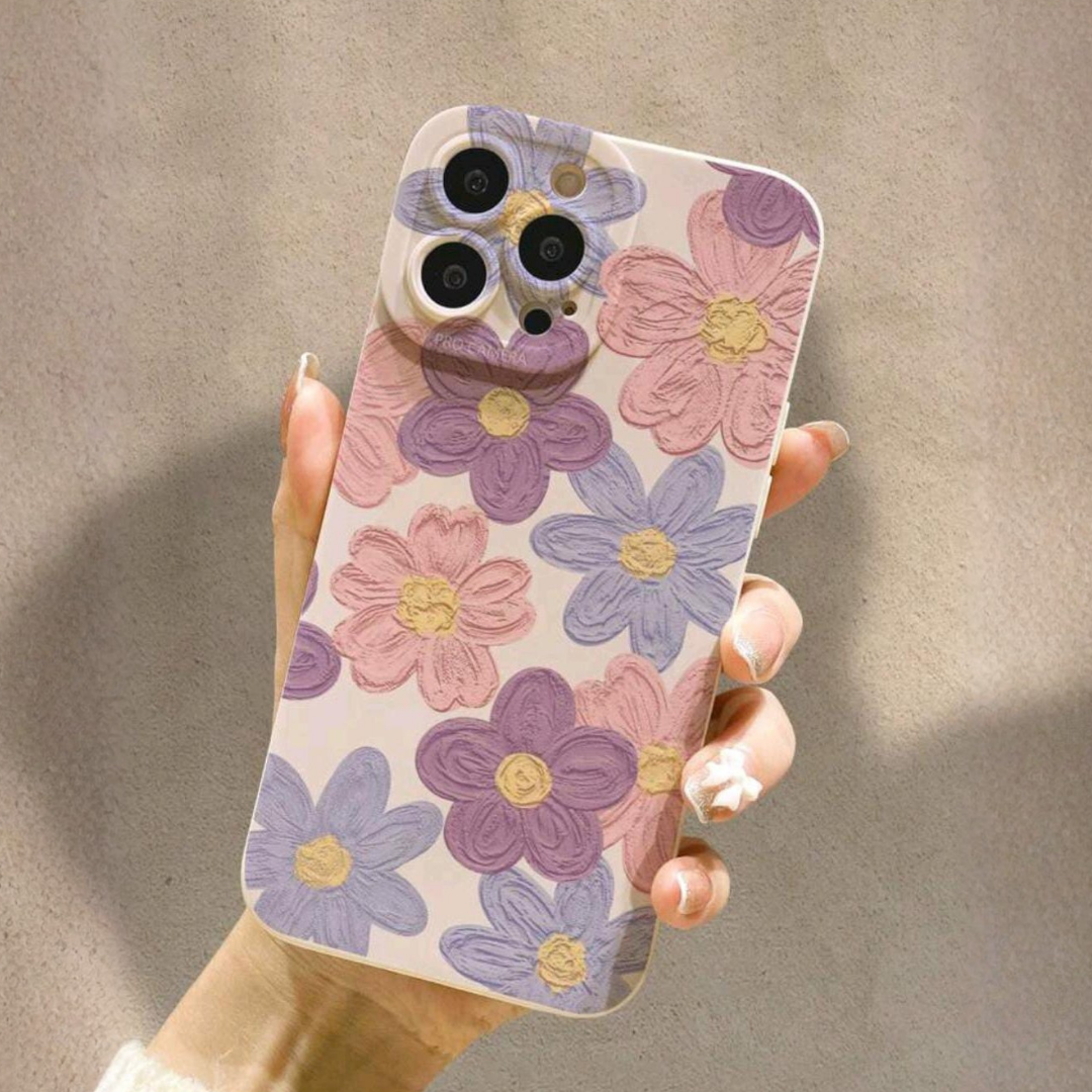 Protector Lavender & Rose | Estampa Artística de Flores | Compatible para iPhone 17 Pro Max