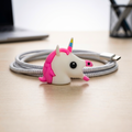 Protector de Cable de Silicona - Diseño Unicornio Mágico
