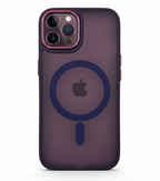 Funda Protectora Ultra-Slim Color Púrpura Translúcido con Carga Magnética Integrada – Compatible con iPhone