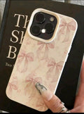Protector "Vintage Ribbon" - Carcasa Rígida con Patrón de Lazos en Acuarela/ Compatible para iPhone 17 Pro